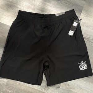 NFL Men's Athletic Black Shorts